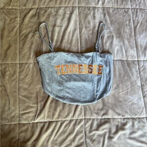 Tennessee Grey Cropped Tank Top